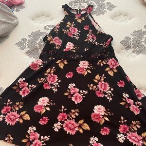 Beautiful black floral dress
